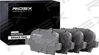 RIDEX 402B0437 - Brake Pad Set, disc brake autospares.lv