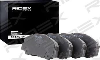 RIDEX 402B0429 - Brake Pad Set, disc brake autospares.lv