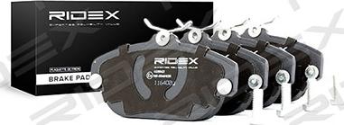 RIDEX 402B0422 - Brake Pad Set, disc brake autospares.lv