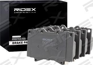 RIDEX 402B0594 - Brake Pad Set, disc brake autospares.lv