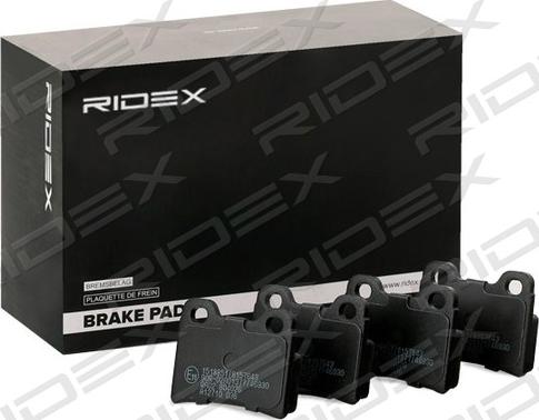 RIDEX 402B0598 - Brake Pad Set, disc brake autospares.lv