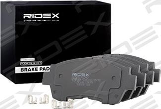 RIDEX 402B0545 - Brake Pad Set, disc brake autospares.lv