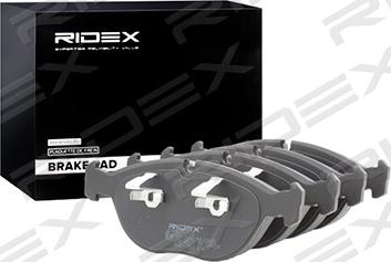 RIDEX 402B0505 - Brake Pad Set, disc brake autospares.lv