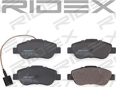 RIDEX 402B0500 - Brake Pad Set, disc brake autospares.lv