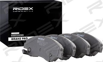 RIDEX 402B0519 - Brake Pad Set, disc brake autospares.lv