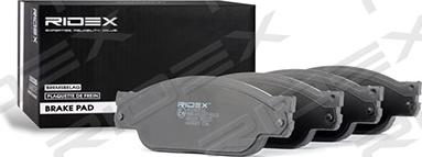 RIDEX 402B0516 - Brake Pad Set, disc brake autospares.lv