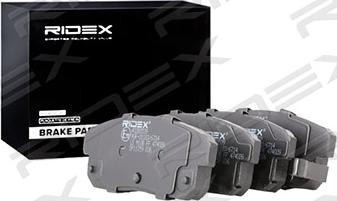 RIDEX 402B0539 - Brake Pad Set, disc brake autospares.lv