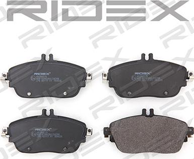 RIDEX 402B0570 - Brake Pad Set, disc brake autospares.lv