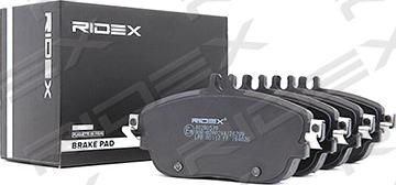 RIDEX 402B0570 - Brake Pad Set, disc brake autospares.lv