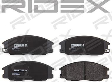 RIDEX 402B0692 - Brake Pad Set, disc brake autospares.lv