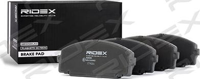 RIDEX 402B0653 - Brake Pad Set, disc brake autospares.lv