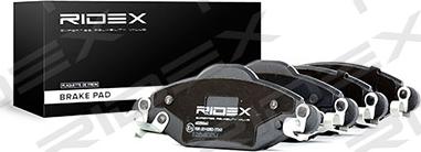 RIDEX 402B0661 - Brake Pad Set, disc brake autospares.lv