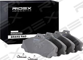 RIDEX 402B0616 - Brake Pad Set, disc brake autospares.lv