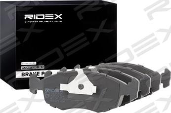 RIDEX 402B0626 - Brake Pad Set, disc brake autospares.lv