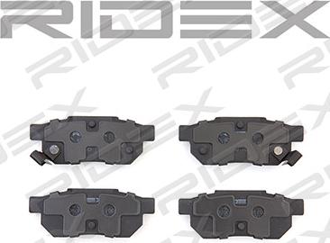 RIDEX 402B0094 - Brake Pad Set, disc brake autospares.lv
