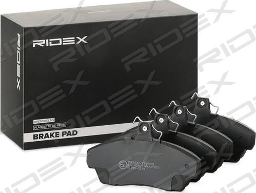 RIDEX 402B0093 - Brake Pad Set, disc brake autospares.lv