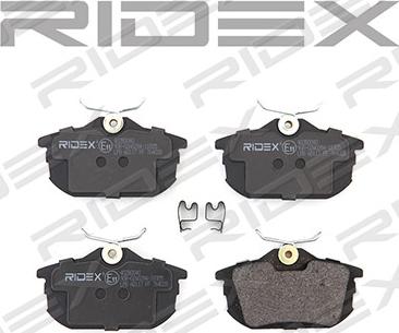 RIDEX 402B0040 - Brake Pad Set, disc brake autospares.lv