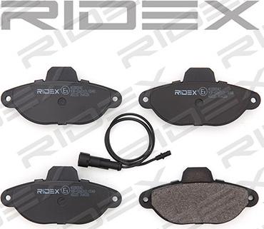 RIDEX 402B0042 - Brake Pad Set, disc brake autospares.lv