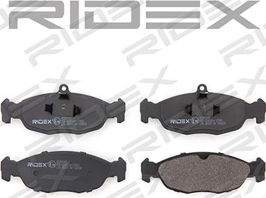 RIDEX 402B0047 - Brake Pad Set, disc brake autospares.lv