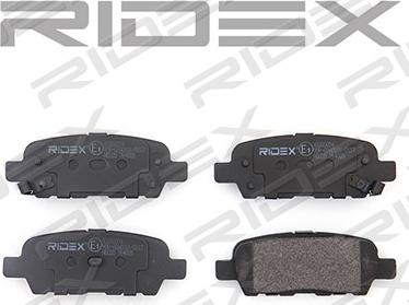 RIDEX 402B0054 - Brake Pad Set, disc brake autospares.lv