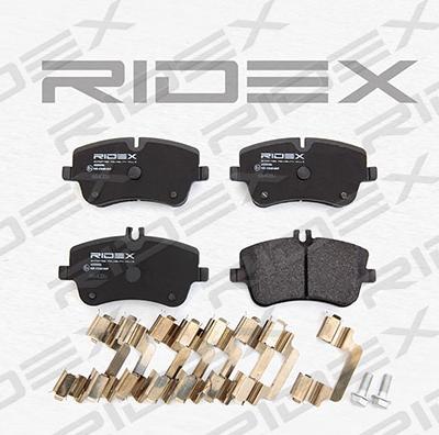 RIDEX 402B0056 - Brake Pad Set, disc brake autospares.lv