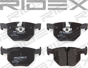 RIDEX 402B0051 - Brake Pad Set, disc brake autospares.lv