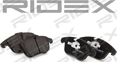 RIDEX 402B0052 - Brake Pad Set, disc brake autospares.lv