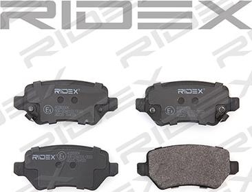 RIDEX 402B0004 - Brake Pad Set, disc brake autospares.lv