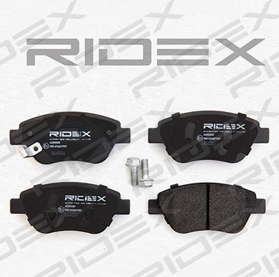 RIDEX 402B0080 - Brake Pad Set, disc brake autospares.lv
