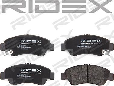 RIDEX 402B0081 - Brake Pad Set, disc brake autospares.lv