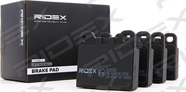 RIDEX 402B0082 - Brake Pad Set, disc brake autospares.lv