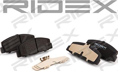 RIDEX 402B0030 - Brake Pad Set, disc brake autospares.lv