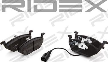 RIDEX 402B0033 - Brake Pad Set, disc brake autospares.lv