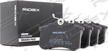 RIDEX 402B0029 - Brake Pad Set, disc brake autospares.lv