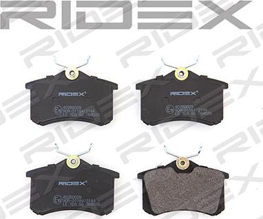 RIDEX 402B0029 - Brake Pad Set, disc brake autospares.lv