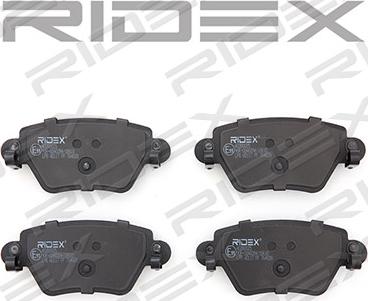 RIDEX 402B0025 - Brake Pad Set, disc brake autospares.lv