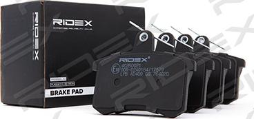 RIDEX 402B0021 - Brake Pad Set, disc brake autospares.lv