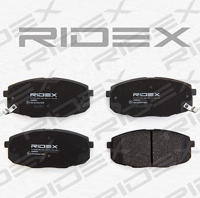 RIDEX 402B0076 - Brake Pad Set, disc brake autospares.lv