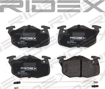 RIDEX 402B0073 - Brake Pad Set, disc brake autospares.lv