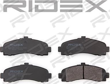 RIDEX 402B0190 - Brake Pad Set, disc brake autospares.lv