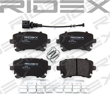 RIDEX 402B0155 - Brake Pad Set, disc brake autospares.lv