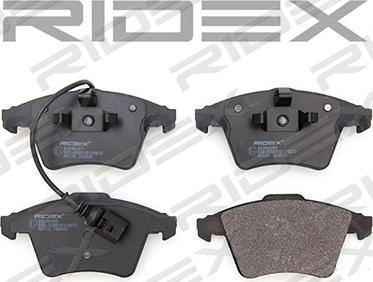 RIDEX 402B0157 - Brake Pad Set, disc brake autospares.lv