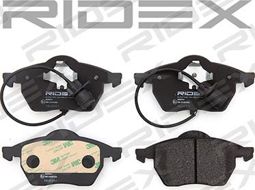 RIDEX 402B0161 - Brake Pad Set, disc brake autospares.lv