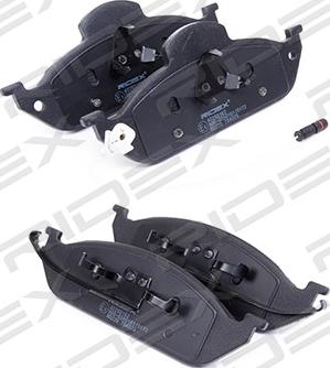 RIDEX 402B0162 - Brake Pad Set, disc brake autospares.lv