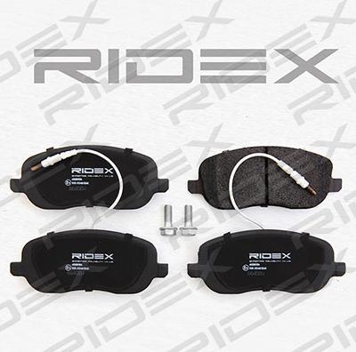 RIDEX 402B0104 - Brake Pad Set, disc brake autospares.lv