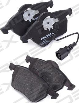 RIDEX 402B0105 - Brake Pad Set, disc brake autospares.lv