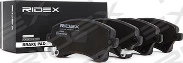 RIDEX 402B0107 - Brake Pad Set, disc brake autospares.lv