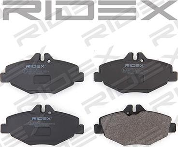 RIDEX 402B0119 - Brake Pad Set, disc brake autospares.lv