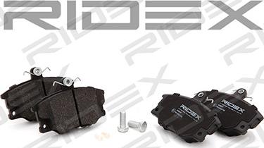 RIDEX 402B0117 - Brake Pad Set, disc brake autospares.lv