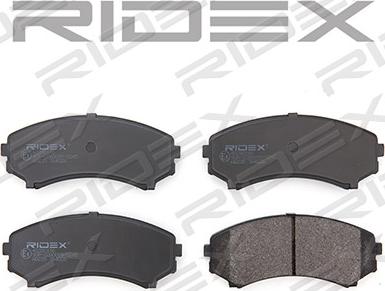 RIDEX 402B0186 - Brake Pad Set, disc brake autospares.lv